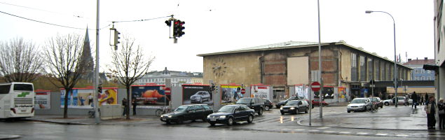 Westbahnhof Umbau-Schild